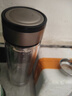 【京东物流配送】高硼硅双层玻璃杯大容量泡茶杯水杯子茶水分离杯 【双层加厚】茶杯350ml1只 实拍图
