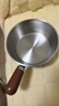 特厚不锈钢平底锅奶锅电磁炉通用不粘锅辅食锅汤锅煮锅蒸锅汤锅 胡桃木锅17cm 实拍图