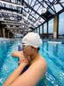 斯凯奇泳帽男女士硅胶防水大号不勒头成人长发专业游泳帽 纯白 实拍图