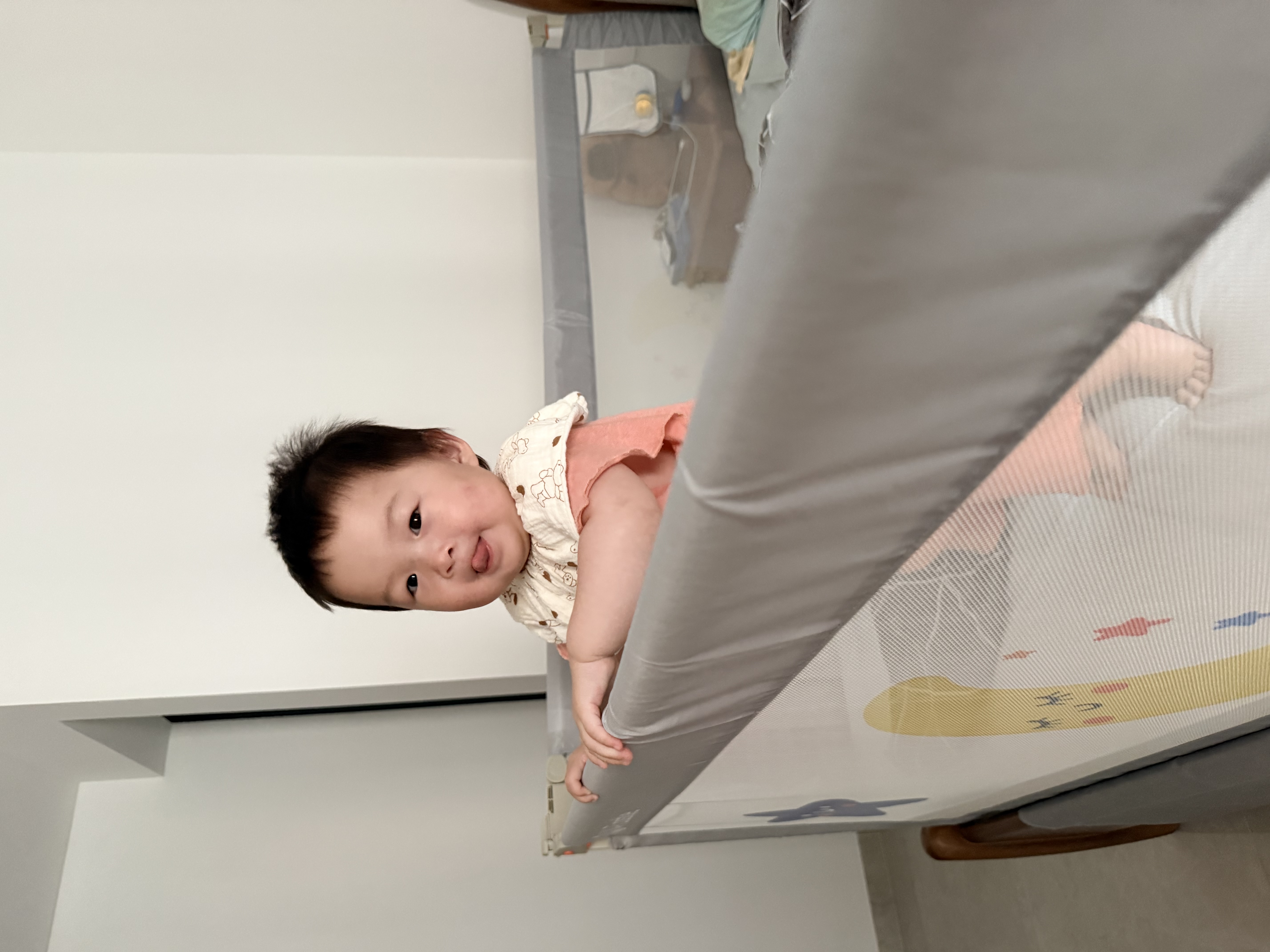 M-CASTLE床围栏婴儿童床上挡板宝宝床边防摔床护栏三面拼接防夹防掉床围挡 银河灰 单面装 1.8米 实拍图