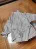 MUJI 男式 汉麻 水洗盘扣衬衫男装男士长袖衬衣26年夏季新品 AC04CC6S 灰色条纹 M (170/92A) 晒单实拍图