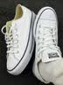 匡威（Converse）All Star Lift夏季经典厚底鞋小白鞋帆布鞋560251C 560251C/白色 （推荐选大半码） 37.5 实拍图