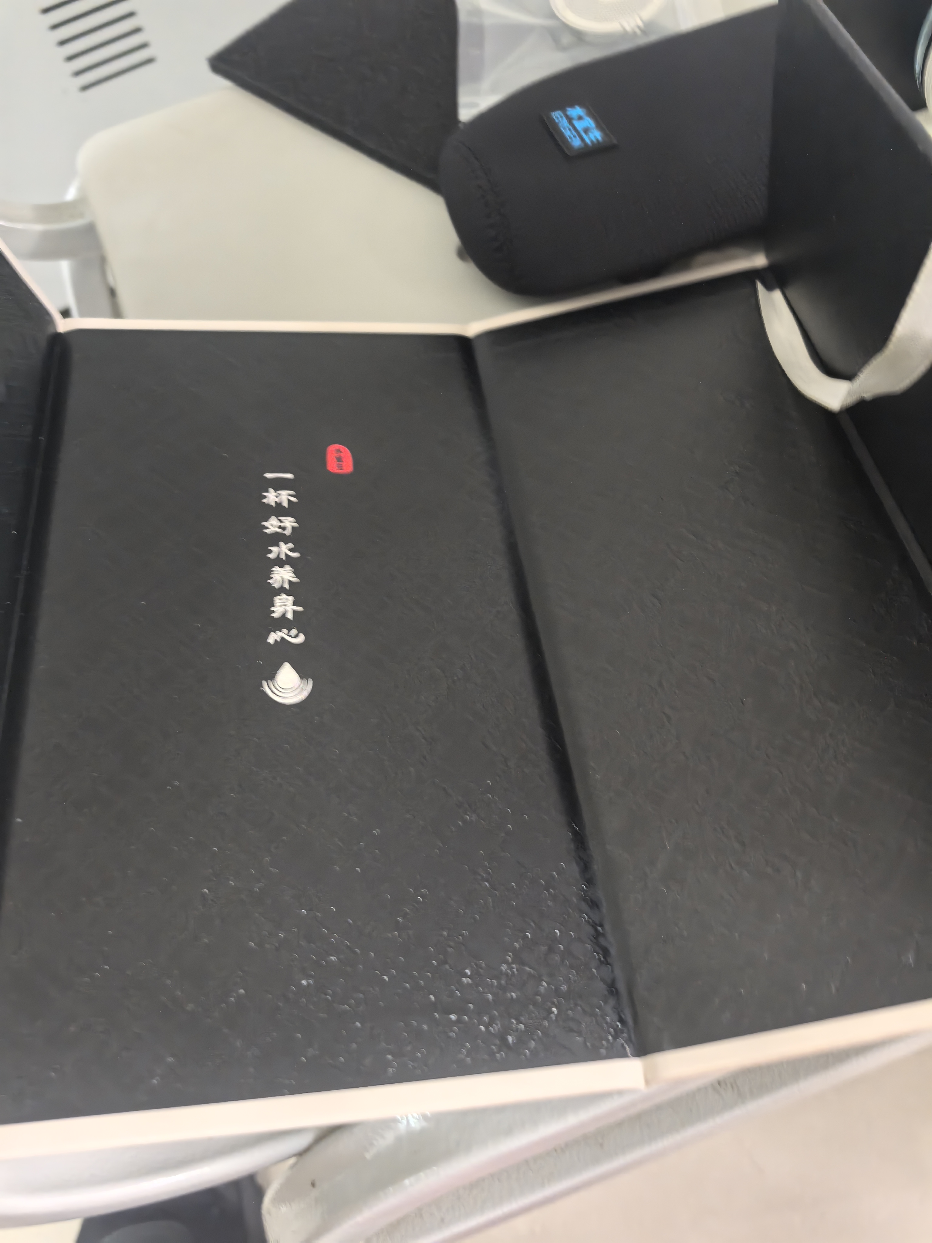 水宜生玻璃杯双层茶杯男士高档水杯弱碱富氢防烫泡茶杯车载商务水晶杯子 礼盒装380ml 实拍图