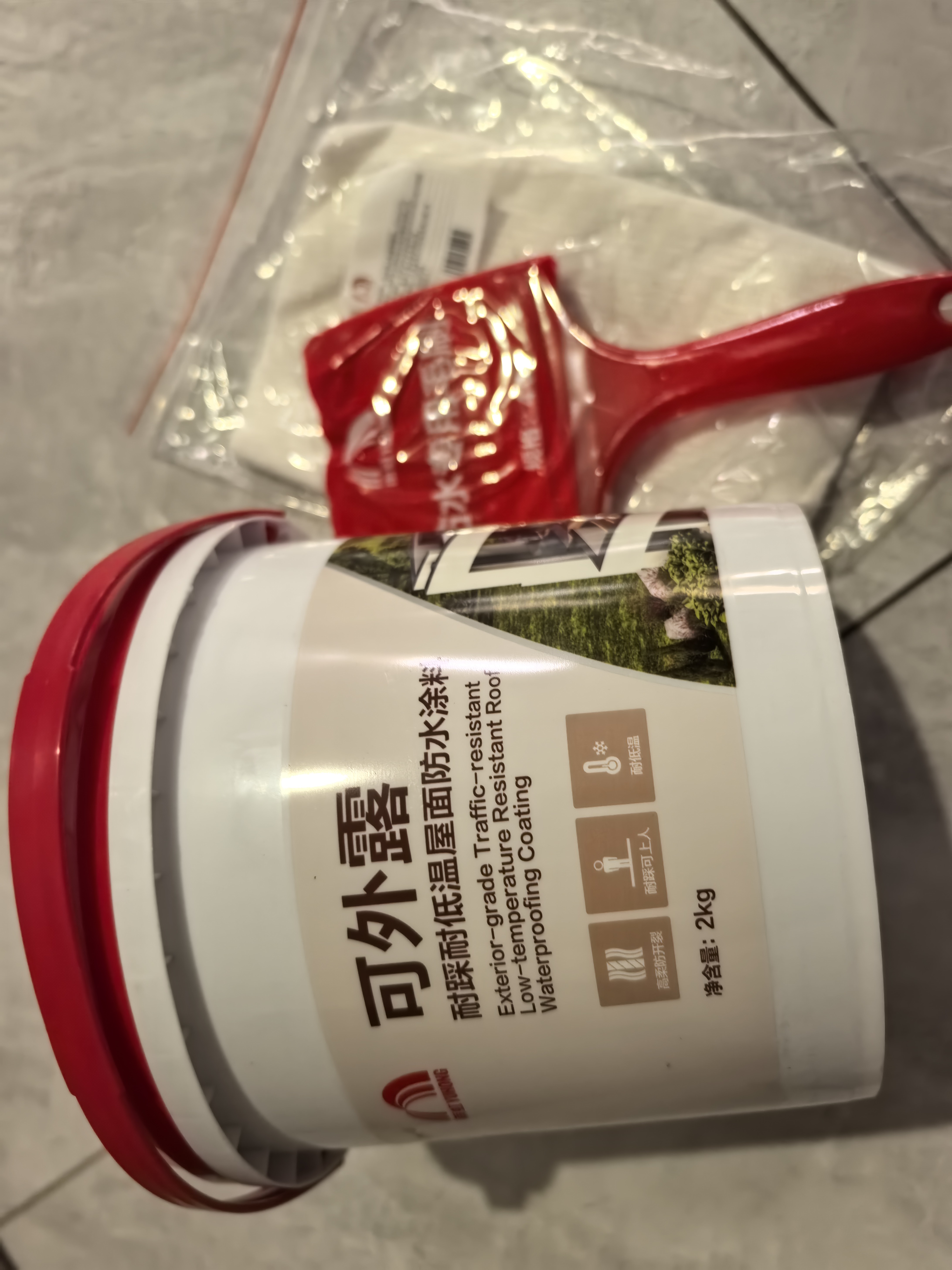 雨虹防水 楼顶屋顶防水补漏材料耐高温防晒 防水涂料屋顶防水 耐磨升级款 实拍图
