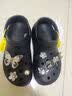 卡骆驰（CROCS）男女泡芙洞洞鞋户外休闲时尚厚底一脚蹬沙滩鞋 207521-001 39-40 实拍图