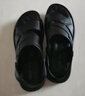 意尔康凉鞋男【送爸爸】真皮软底透气户外休闲沙滩鞋男士凉鞋 黑色40 实拍图