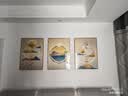 瑞尚客厅装饰画沙发背景墙壁画现代简约轻奢餐厅挂画抽象三联画墙画 福禄圆满 50*70/晶瓷面+铝合金金框 实拍图
