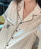 维多利亚的秘密 杨幂同款 宅度假系列水光绸印花短袖凉感睡衣家居服可外穿女夏季 65NI白色波点-短袖长裤 11262801 M 实拍图