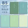 法拉蒙【开学必备】5本装B5横线笔记本子简约初高中大学生考研软面抄本车线本记事本加厚缝线本 浅色款 实拍图
