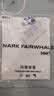 马克华菲（MARK FAIRWHALE）短袖男士夏季潮牌休闲短袖T恤男宽松重磅220g纯棉男装 白色 XL 实拍图
