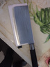 免磨菜刀家用不锈钢超锋利菜刀具套装刀具大全装锻打切肉片砍骨刀 花纹钢切片刀 实拍图