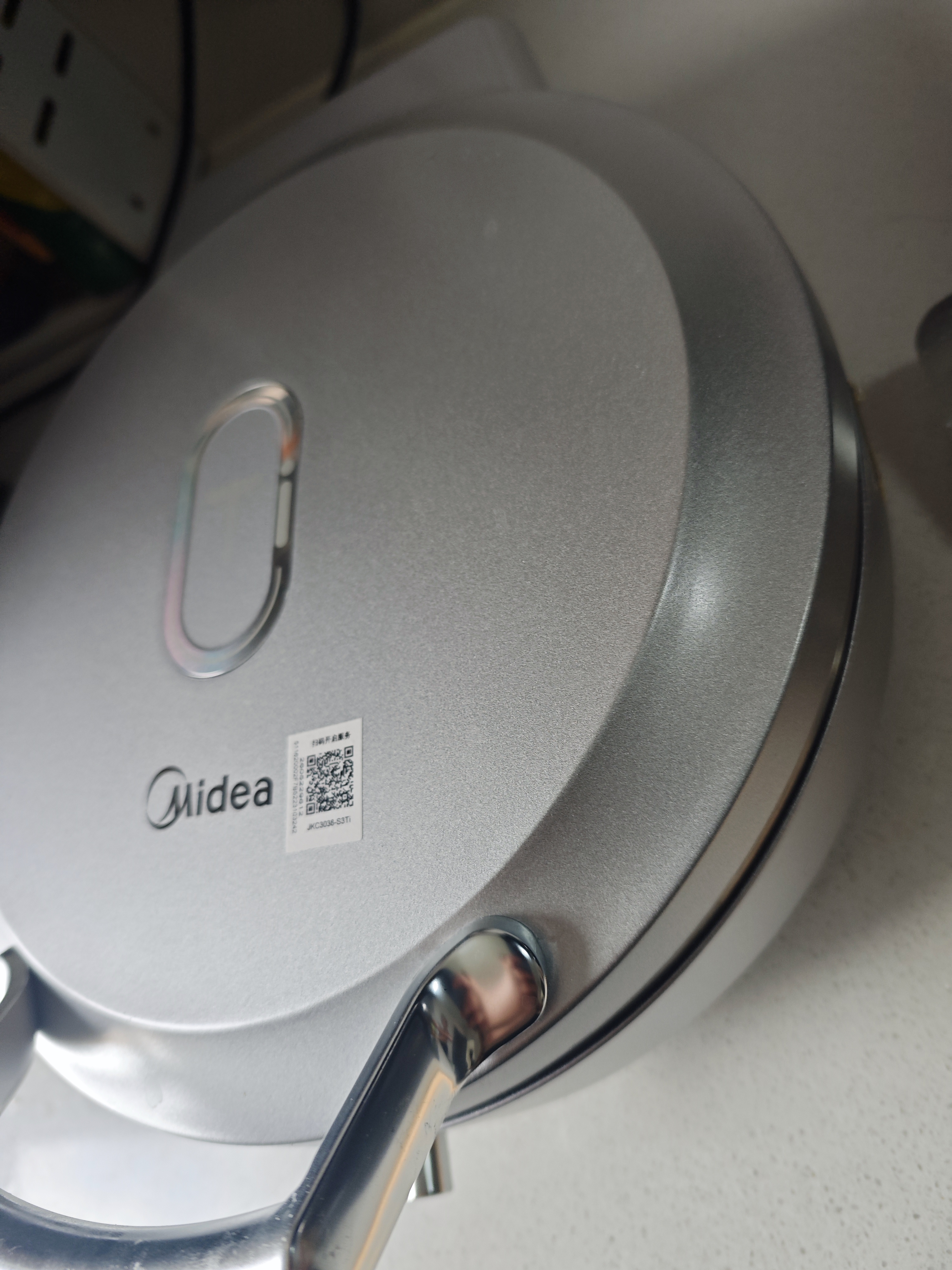 美的（Midea）小钢炮电饼铛钛钢0涂层不锈钢2026年新款 家用小型40mm加大加深双面加热烙饼锅电煎锅京东自营S3ti 实拍图