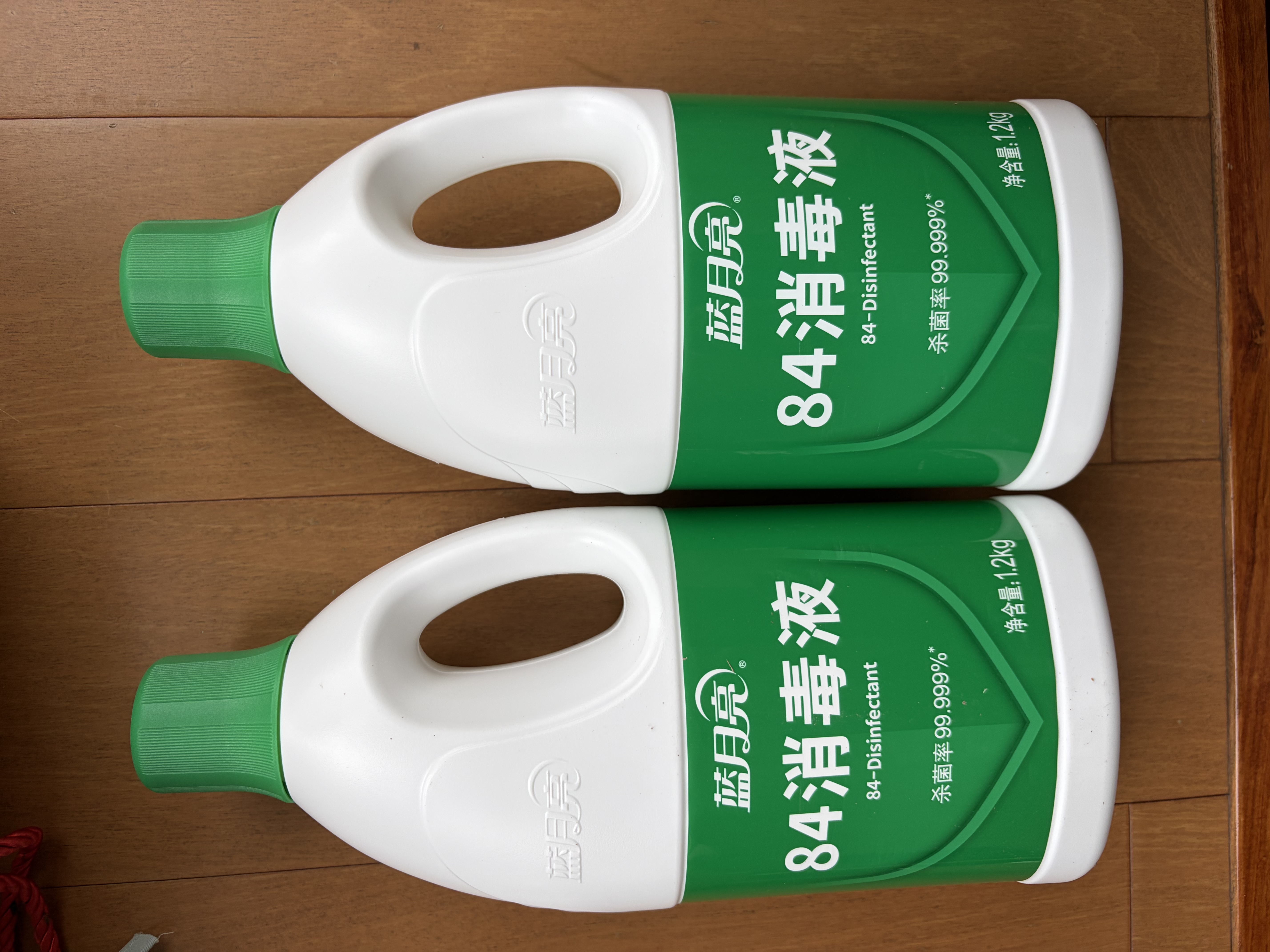 蓝月亮84消毒液1.2kg*4瓶 地板玩具家居衣物消毒水杀菌率99.999% 实拍图