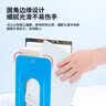 得力（deli）9英寸(高23cm)金属铁桌面书立置物架书收纳桌上书架 书籍挡靠夹2片/ 办公学习用品 蓝色9263 实拍图