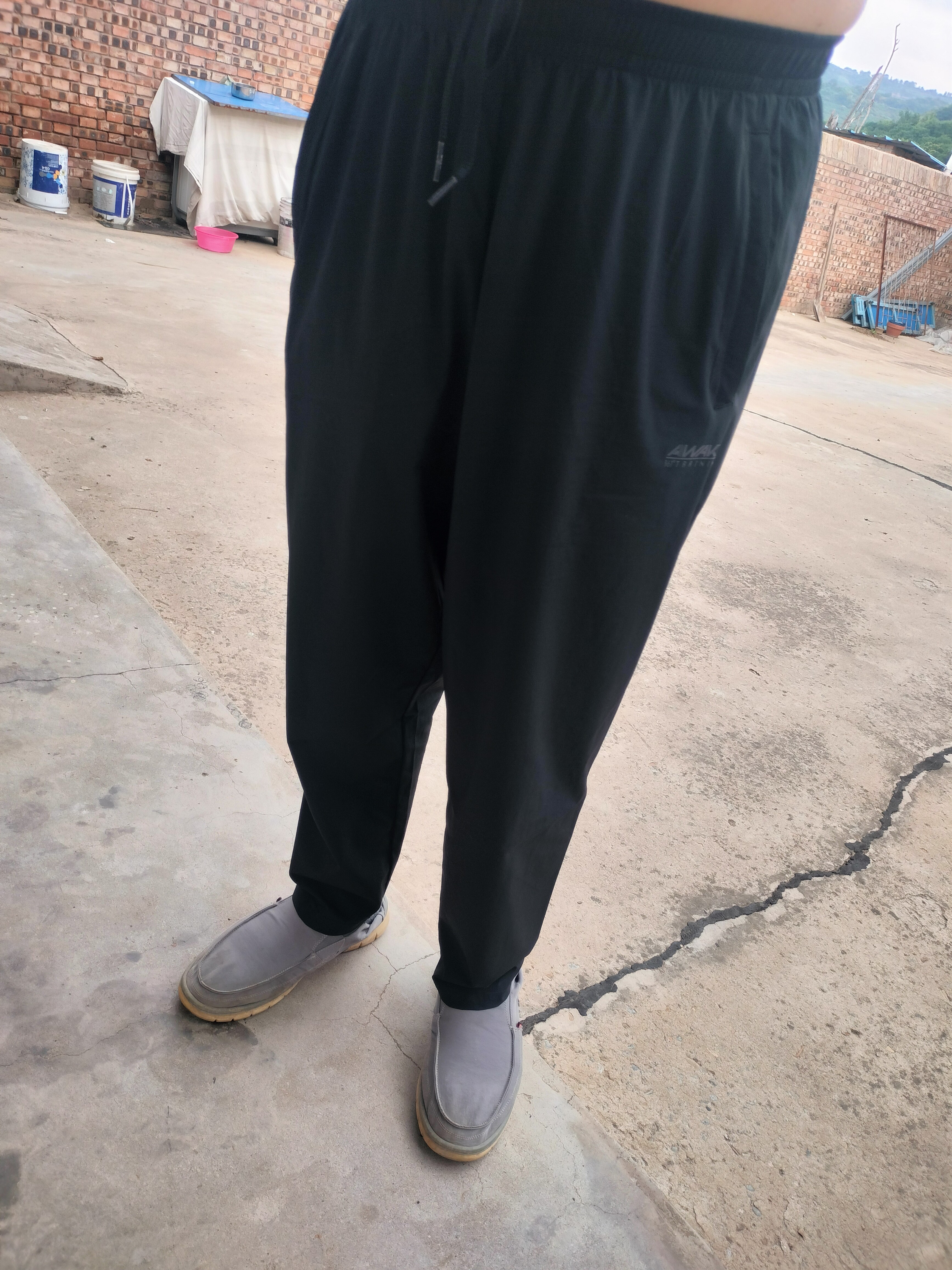 361°裤子男夏季防晒休闲运动裤跑步宽松冰丝直筒九分裤652624713H-3 实拍图