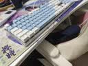 达尔优（dareu）EK815机械合金版键盘 有线键盘 电竞游戏键盘 多键无冲108键单光 女生  白色蓝色 红轴 实拍图