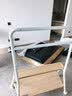 贝石32-75英寸电视支架 电视移动支架落地电视机电视挂架可移动电视推车 电视柜柜类收纳电视架白 实拍图