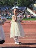 G.duck童装女童连衣裙夏季2026新款公主裙儿童裙子夏天蝴蝶结网纱蓬蓬裙 2409米白色 110 尺码4~5岁【100-110cm】 实拍图