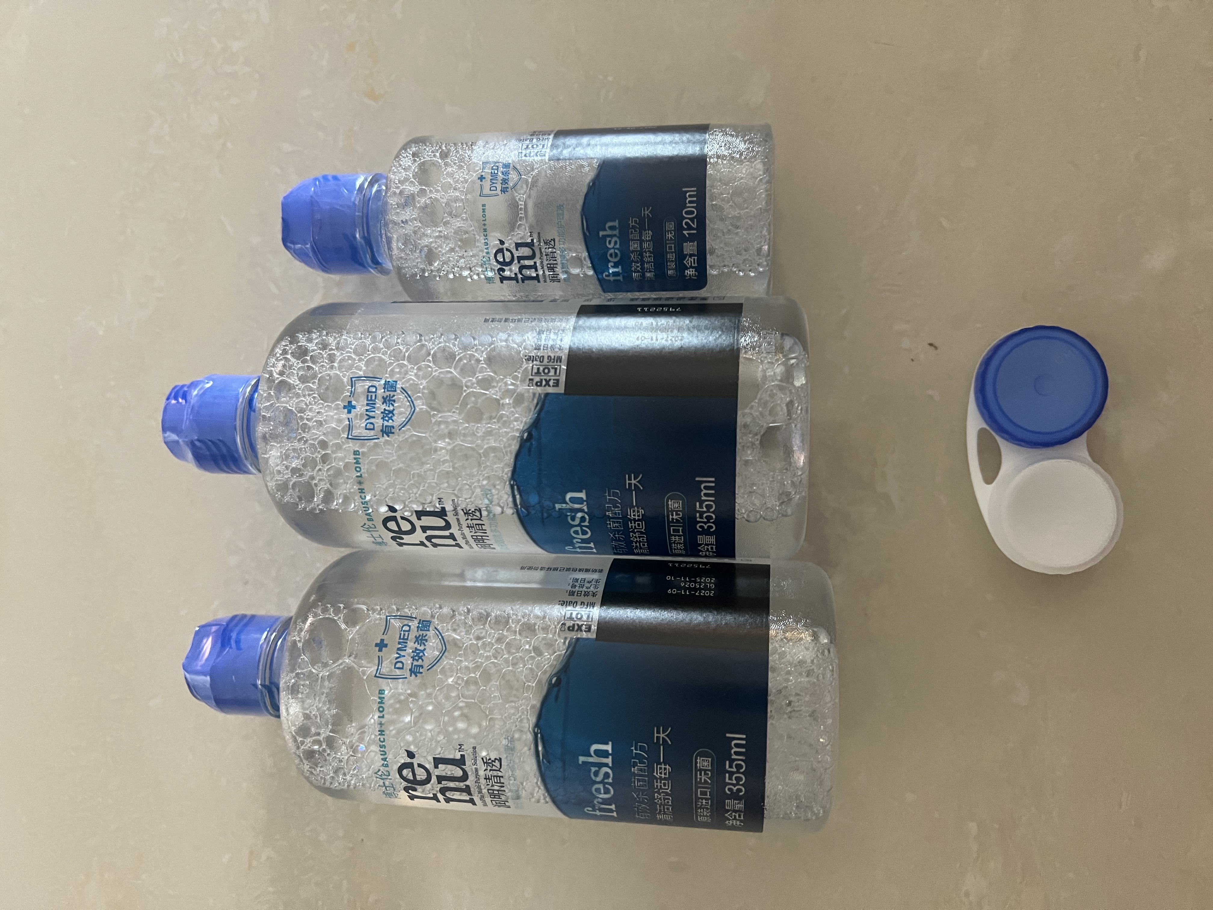 博士伦润明清透 隐形眼镜水护理液830ml 隐形眼镜多功能护理液 实拍图