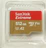 闪迪（SanDisk）512GB TF(MicroSD)内存卡4K极速金卡A2 V30 U3兼容大疆Pocket3/4P/Action 6运动相机/无人机存储卡 实拍图
