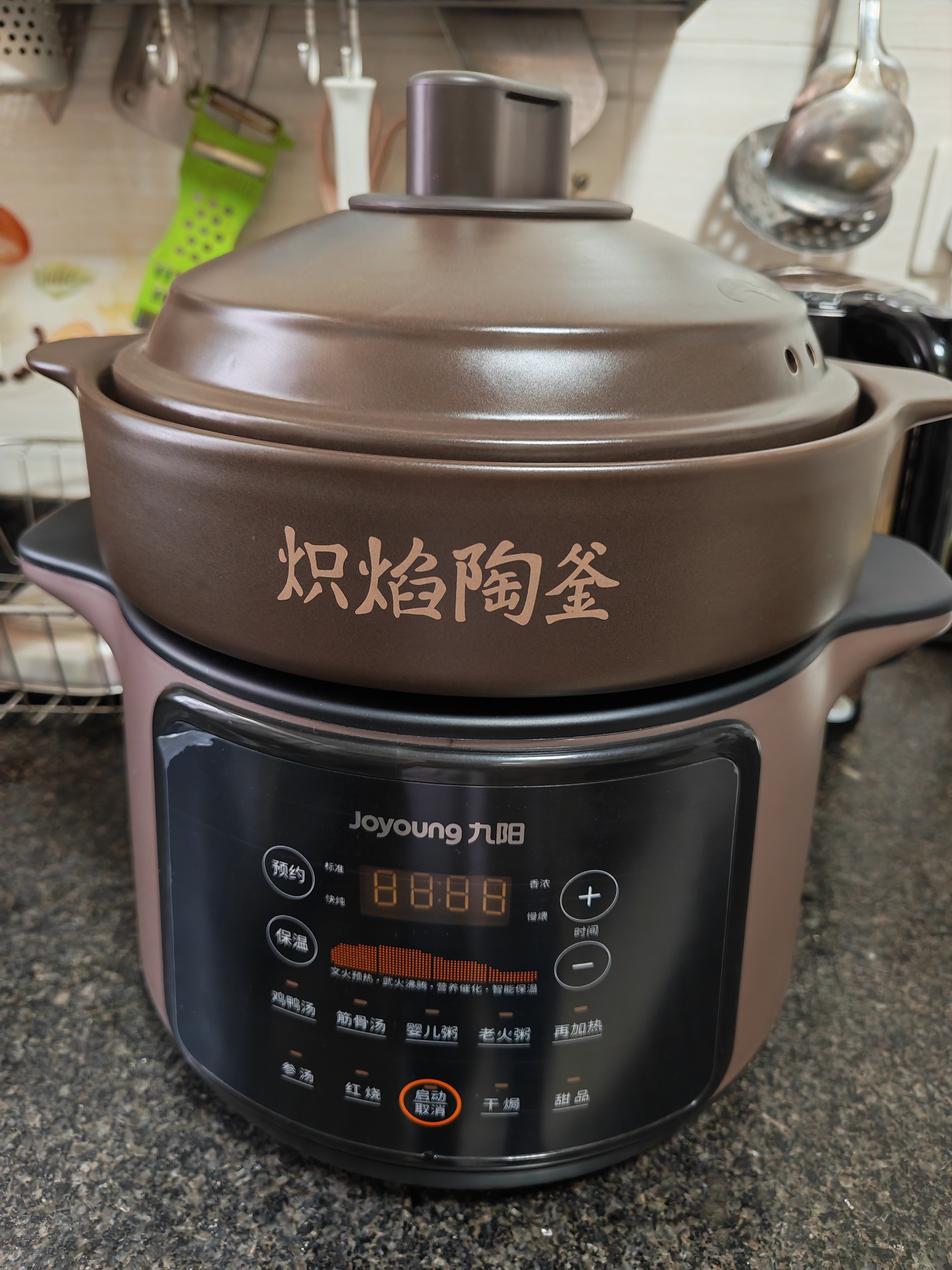九阳（Joyoung）电炖锅 电炖盅 煲汤锅炖汤锅 煮粥锅多功能锅婴儿熬粥专用 电煮锅 5L炽陶GD509 实拍图