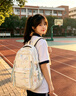 唐狮书包初中女生2026新款高中小学生大容量旅游轻便双肩包高颜值背包 实拍图