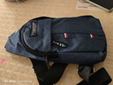 Chest bag男士时尚休闲胸包简约单肩包便捷轻便胸前包潮流斜挎包 蓝 色单层 实拍图