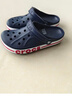 卡骆驰（CROCS）【采销直播】贝雅卡骆班洞洞鞋轻便耐磨一脚蹬休闲鞋|205089 深蓝/辣椒红-4CC 43 (270mm) 实拍图