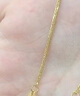 周大福中版肖邦链素链黄金项链男女45cm约5.8g EOF1604生日礼物 实拍图