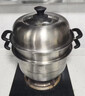 九阳（Joyoung）蒸锅不锈钢蒸锅家用炖汤蒸馒头包子鱼三层大容量汤锅28cm 实拍图