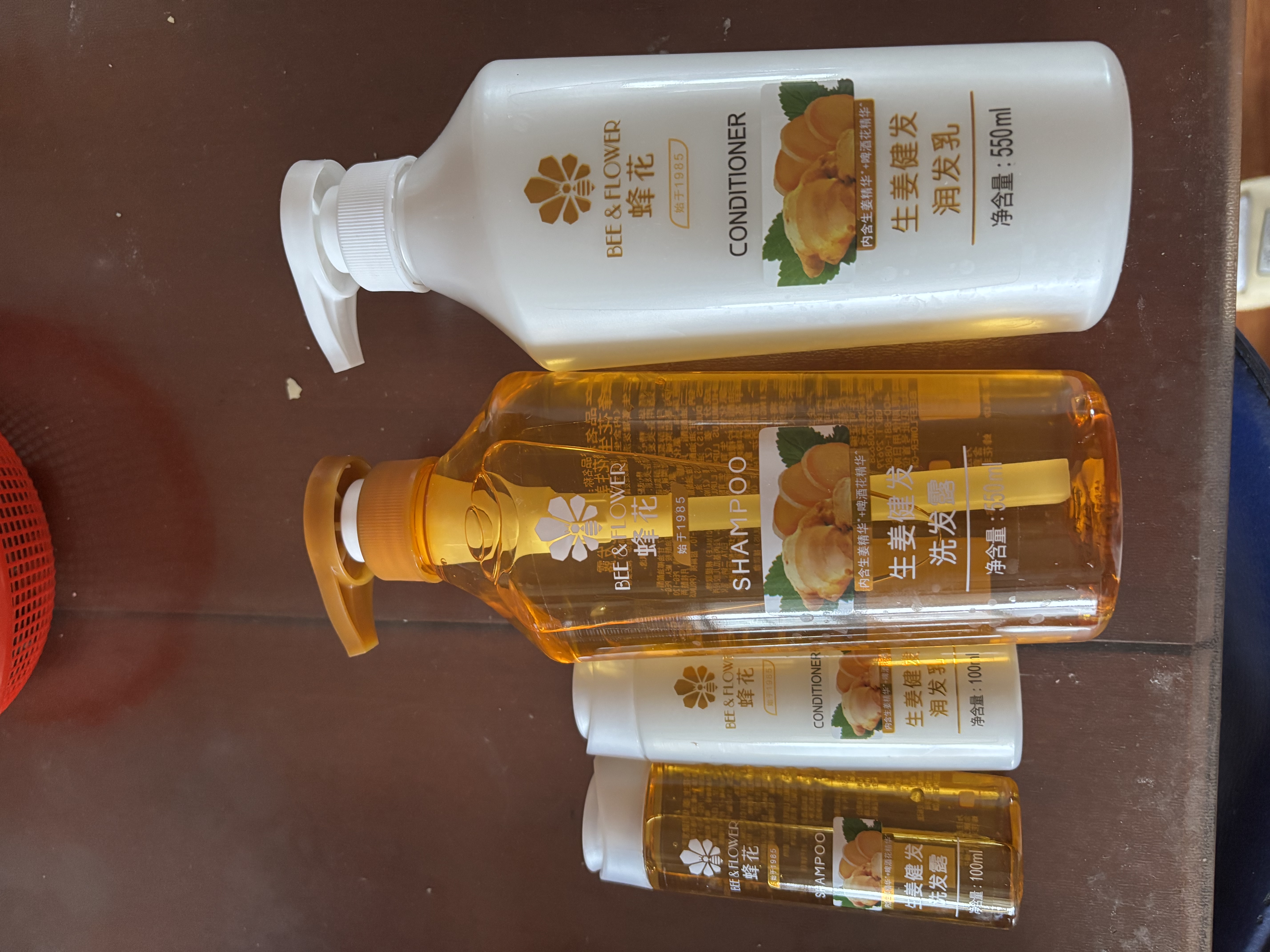 蜂花生姜健发洗护礼盒550ml*2+100ml*2蜂花洗发水护发素套装 实拍图