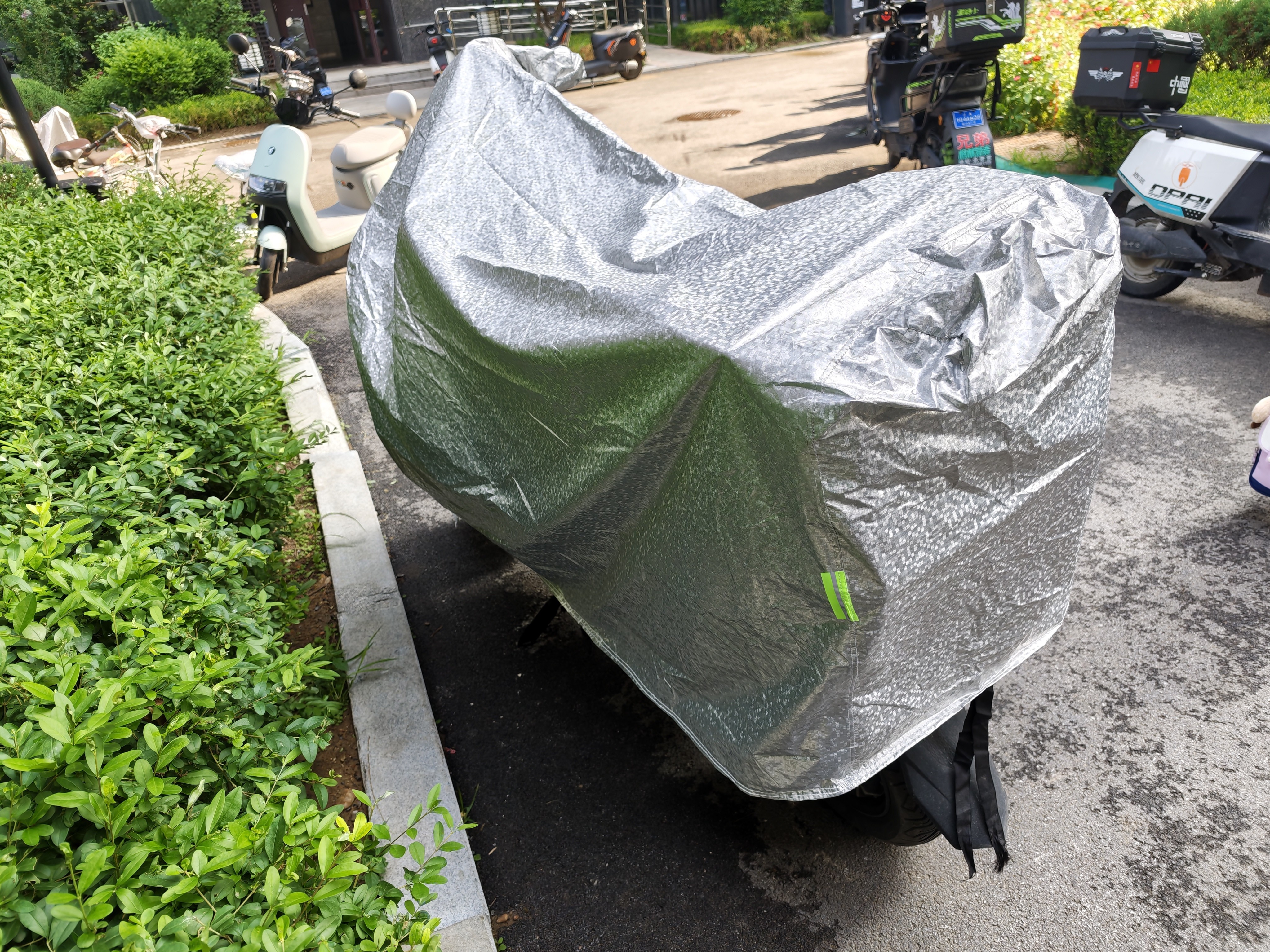 智国者电动车车衣摩托电瓶车防晒防雨全罩披五羊本田铃木加厚豪爵 实拍图