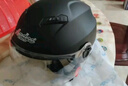 Andes HELMET3c认证电动摩托车头盔男四季女士夏季头盔安全帽四季通用夏天半盔 哑黑透明短片【升级3C款】 均码 实拍图