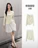 森马（Semir）陈都灵|短袖t恤女26夏短款一字肩荡领收腰氛围感上衣109326100005 实拍图