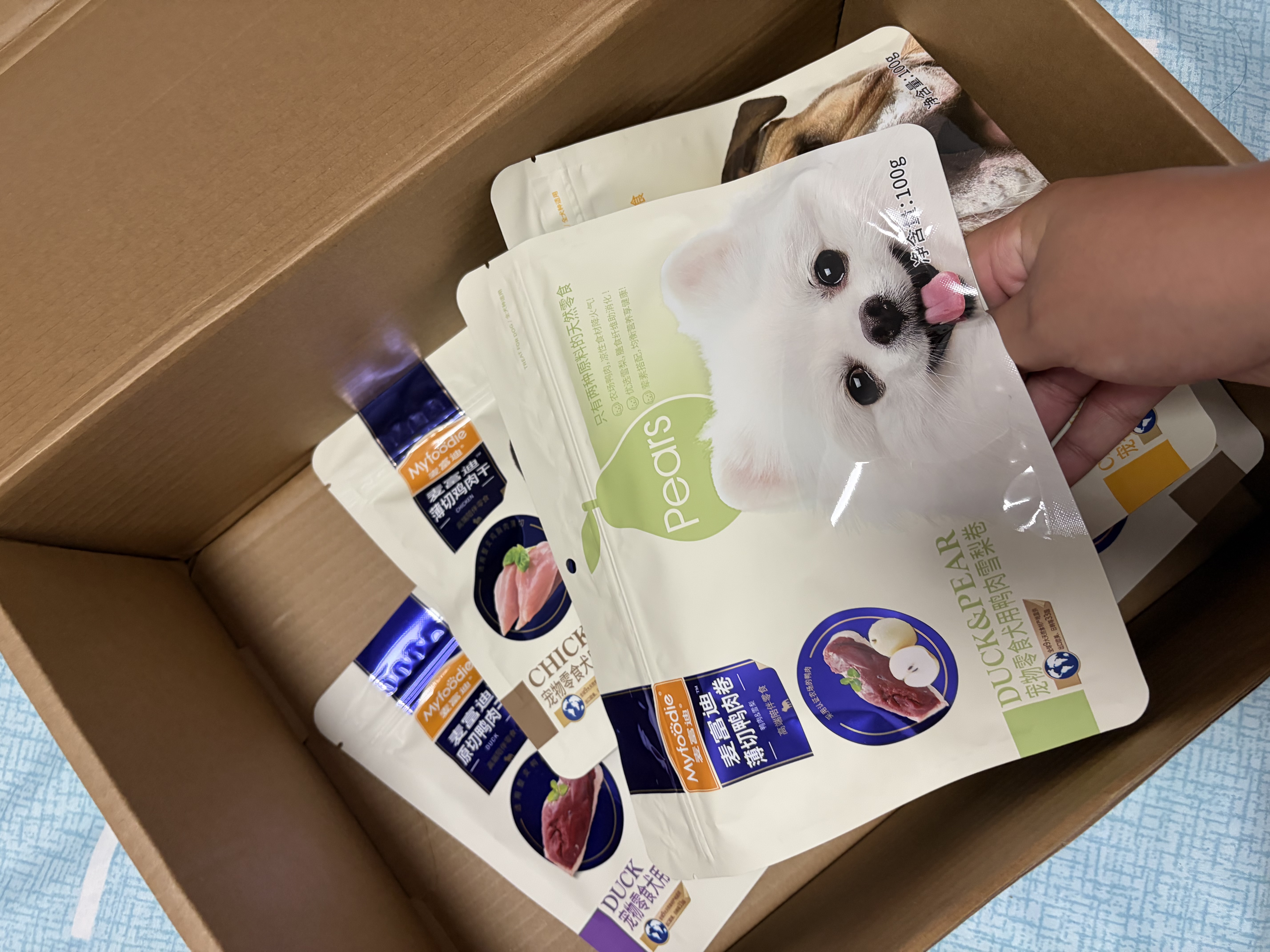 麦富迪（Myfoodie）狗狗零食水果肉干小型中大型老年犬磨牙棒训练宠物零食混合装400g 实拍图