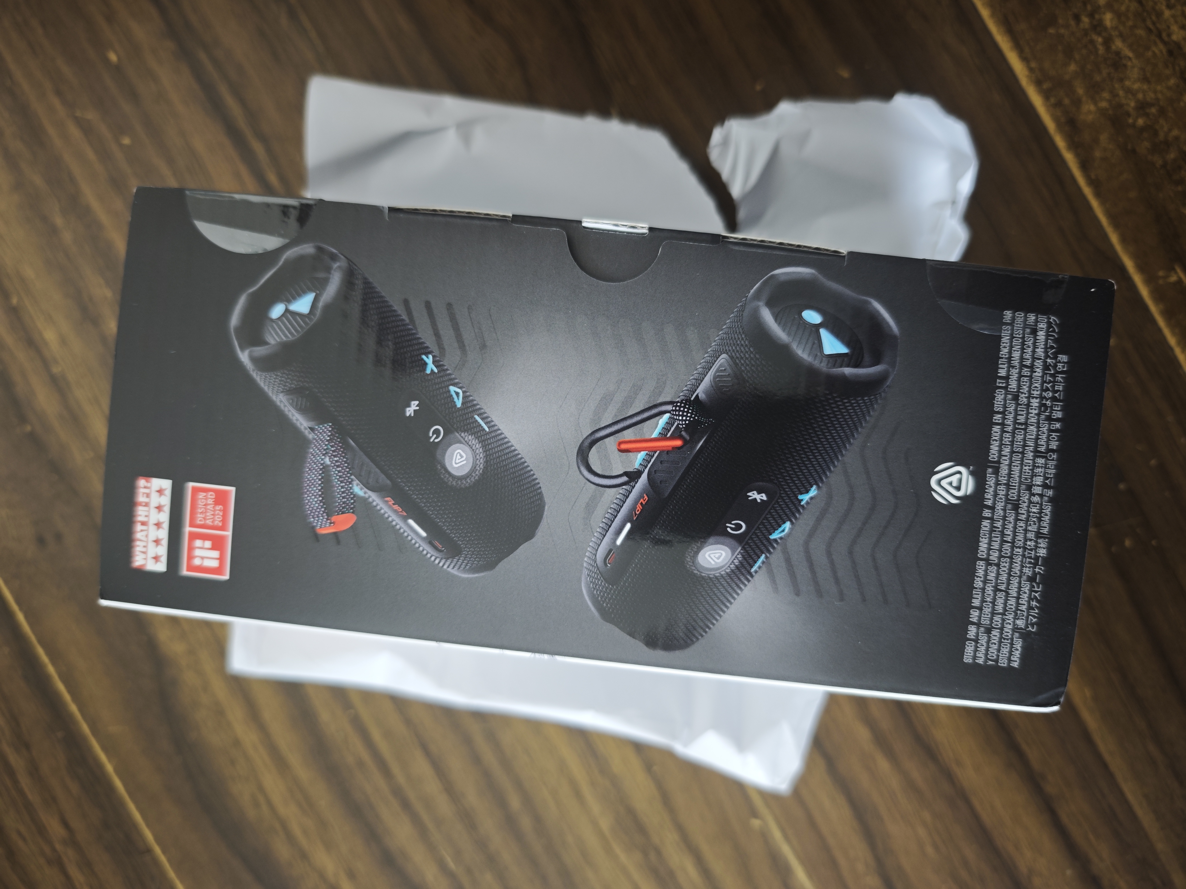 JBL FLIP7 音乐万花筒七代 蓝牙音箱 户外音响 AI音效增强 赛道扬声器 大学生毕业礼物 黑拼橙 实拍图