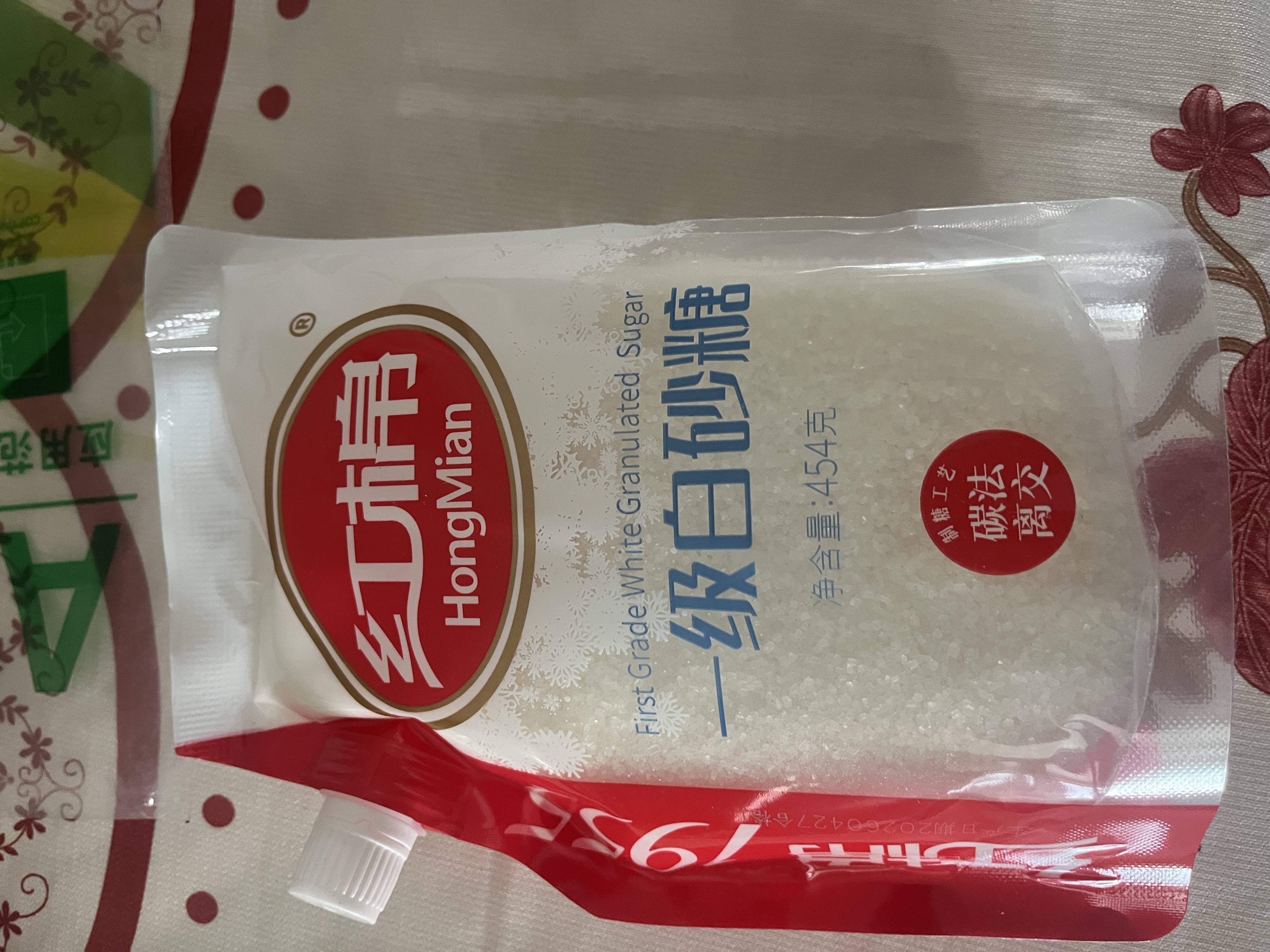 红棉老字号调味白砂糖烘焙蛋糕糖水厨房炒糖色调味奶茶咖啡白糖454g 实拍图