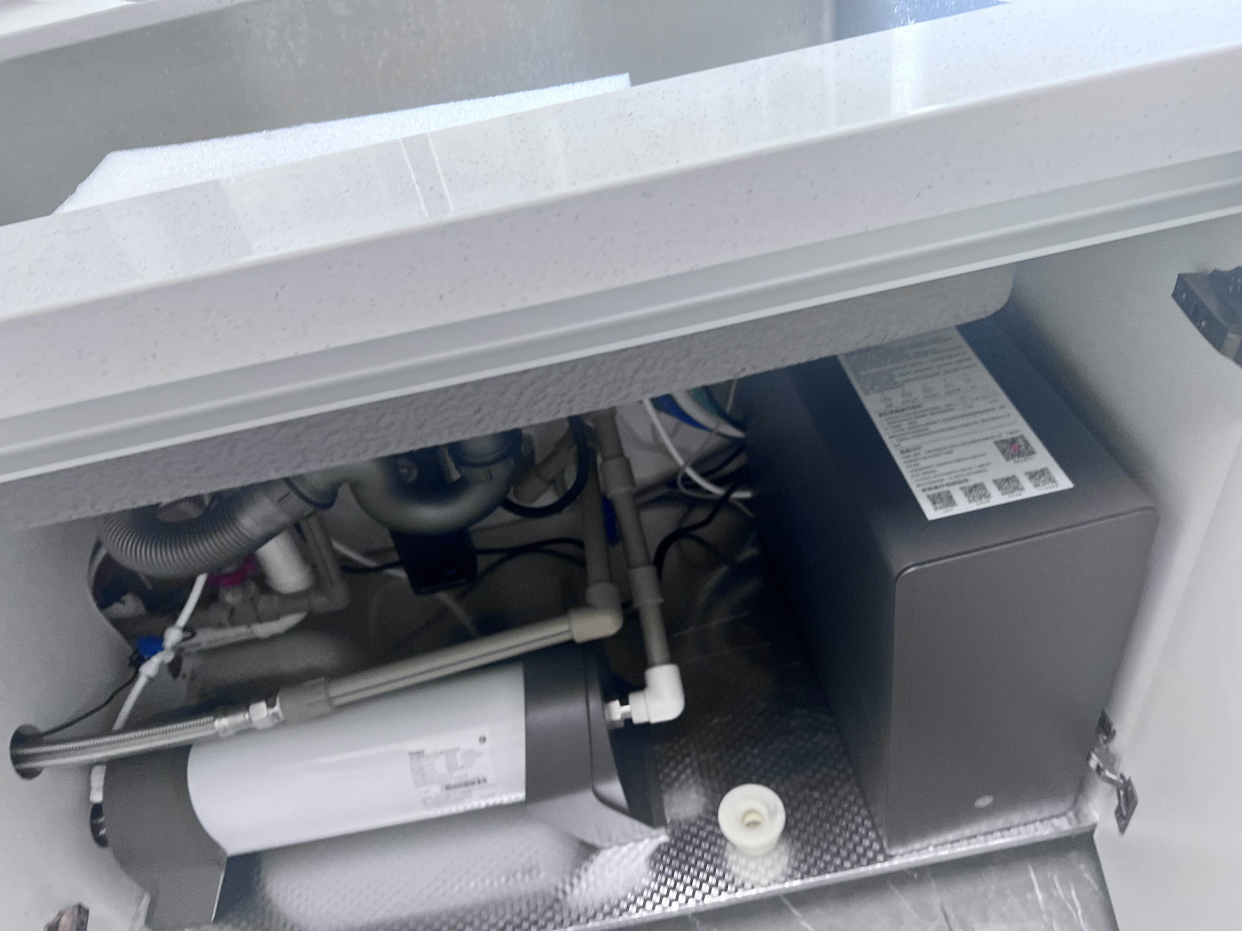 海尔（Haier）水魔方家用分体式中央软水机厨下1.5T大通量小体积安装无忧全屋净水软化水质除垢（升级罗门哈斯） 实拍图