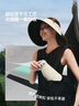 蕉下（beneunder）灯罩帽大帽檐遮阳帽子女黑胶防晒帽全脸遮阳空顶帽太阳帽BM563 实拍图