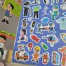 儿童专注力训练果冻贴纸书（3册）女孩换装+职业体验+美味食物0-3-6岁儿童专注力训练安静书 中英双语启蒙益智早教认知安静书贴贴画 精细动作培养认知能力想象力和创造力 实拍图