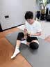 李宁护膝运动夏季薄款男女士跑徒步半月板防损伤关节炎登山篮羽毛专用 实拍图
