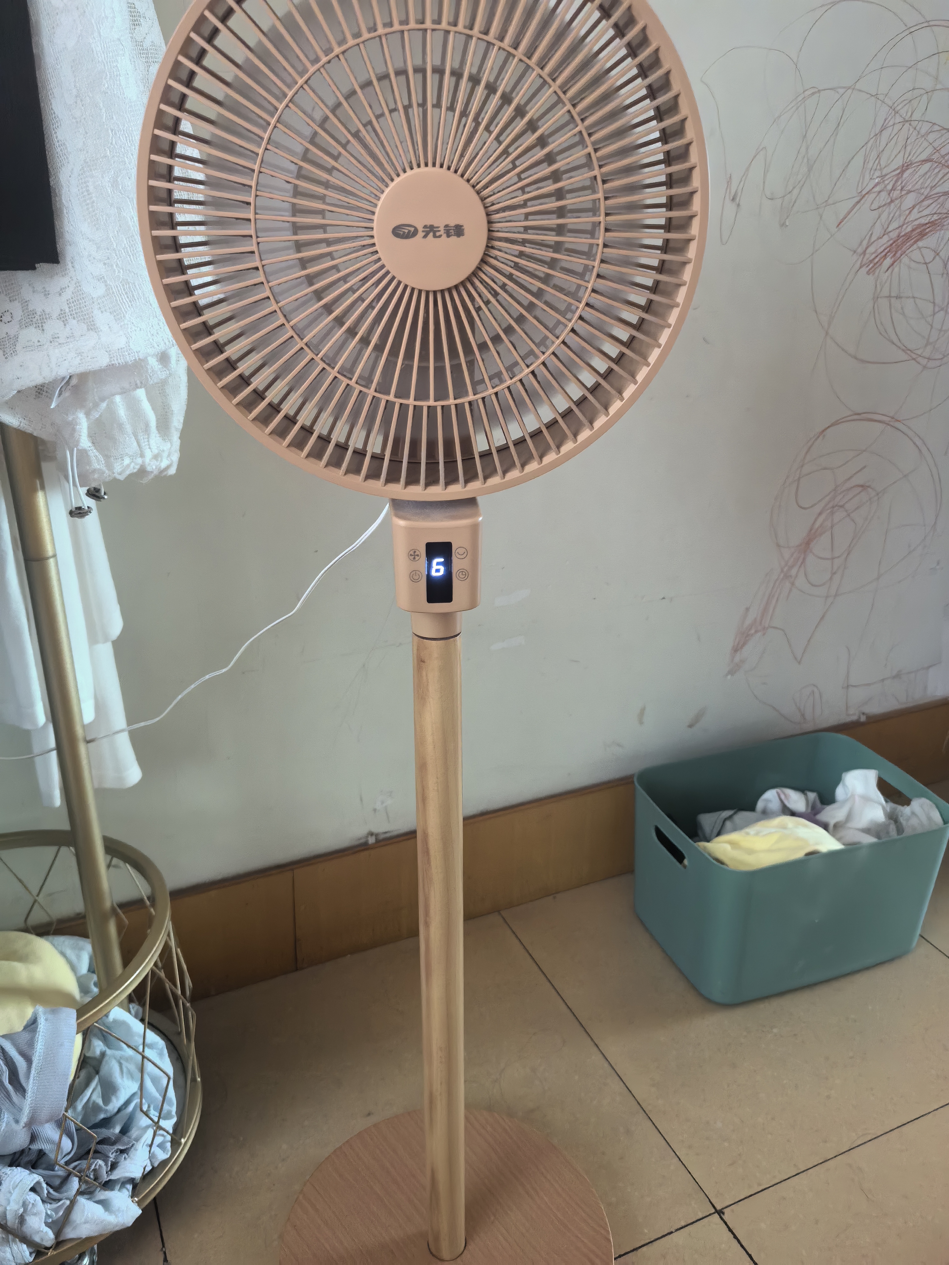 先锋【双层平面柔风】家用双环18片风扇落地扇轻音节能空气循环扇直流电机落地扇DPS-P1RC 实拍图