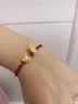 周六福3D硬金招财猫黄金转运珠男女足金生日礼物A1610417 约0.85g 实拍图