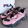 斐乐（FILA）猫爪5丨老爹鞋秋季女鞋男鞋运动鞋复古休闲通勤厚底增高鞋子 微风紫/红褐玫瑰-ZN 36.5 实拍图