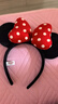 迪士尼（Disney）毛绒玩具发饰女孩扮装饰品乐园米奇老鼠生日礼物送女生 米妮发箍 实拍图