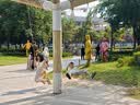朴西洞洞鞋女夏季八厘米增高厚底显高显瘦防滑 珍珠黑 35-36 实拍图