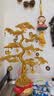 赟娅金色摇钱树发财树招财摆件电视酒柜轻奢高档装饰乔迁新居开业礼物 金色发财树【加密多叶款】38cm 实拍图