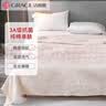 洁丽雅（Grace）A类纯棉抗菌毛巾被午睡毯几何蜂巢毛毯夏凉被 150*200cm 750g棕色 实拍图