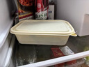 云蕾一次性餐盒带盖饭盒餐具打包盒食品级加厚玉米淀粉1000ML*20套 实拍图