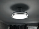 四季沐歌（MICOE）风扇灯LED吊扇灯隐形扇叶简约遥控调光灯具 吸顶款42寸-一级能效-白夜-离线语音 实拍图